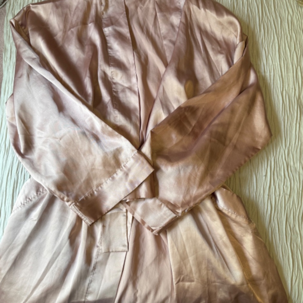 Victoria Secret Pink Silk Robe